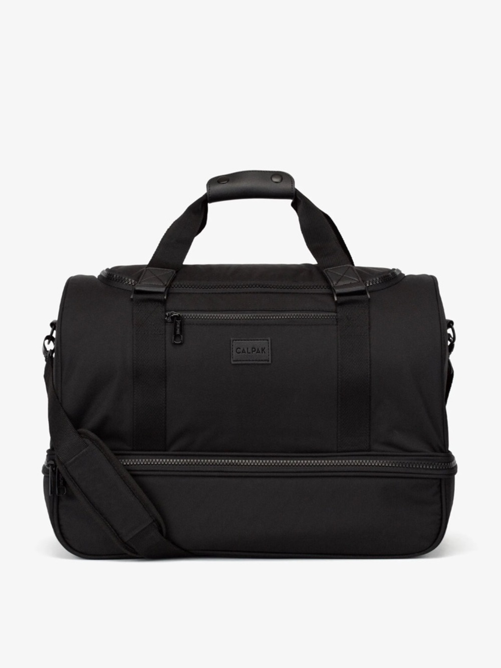 Calpak Stevyn Duffel Bag with Shoe Compartment in Black